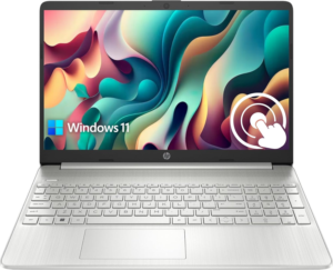HP Pavilion 15.6″ Touchscreen Laptop – 16GB RAM, 1TB SSD, Intel Core up to 4.1GHz, Windows 11 Home (Silver)